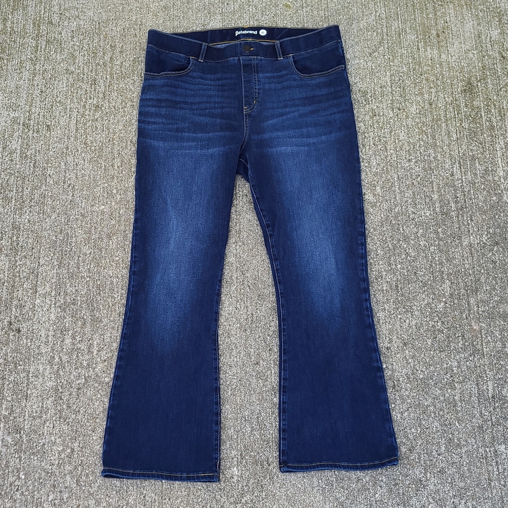 4-Pocket Betabrand Yoga Denim - Dark Vintage Wash - Picture 1 of 8